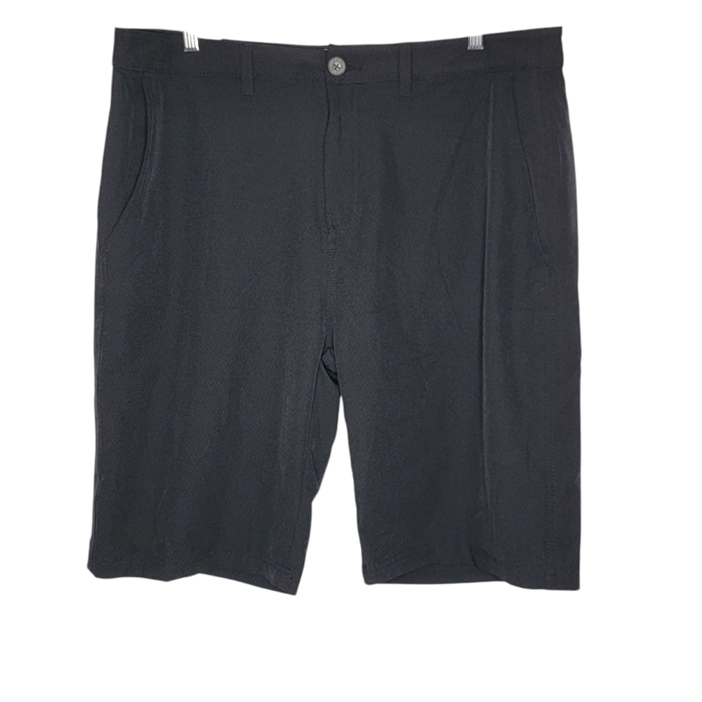 BKE Mason Diamond Pattern Black Standard Casual Shorts‎ 38 x 23 Men's